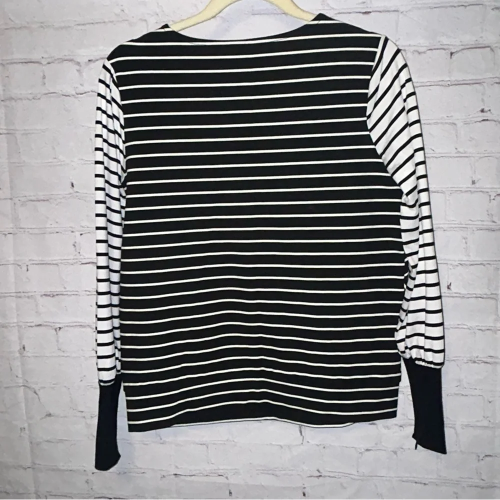 Karen Millen Black and White Top women’s size 6‎ - Picture 4 of 8